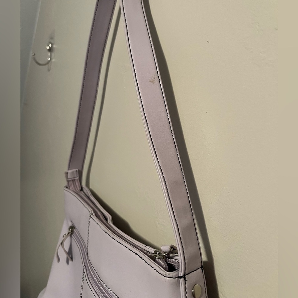 Daniel Joseph Leather Purple Pastel Shoulder Bag - Picture 12 of 16